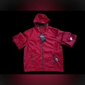 Hawke & Co Sport XXL Packable Rain Defender Jacket Red Water Resistant NWT‎